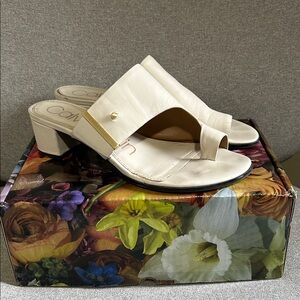 Calvin Klein Women's Beige Mules